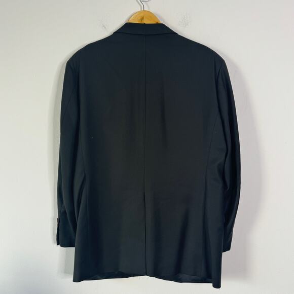 Hickey‎ Freeman Sportscoat Mens 44R Dark Brown Green Two Button 100% Wool Blazer - Picture 2 of 13